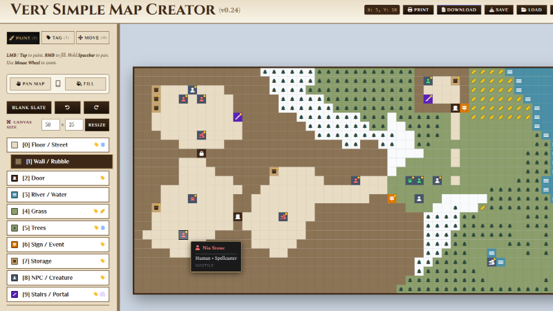 Very Simple Map Creator