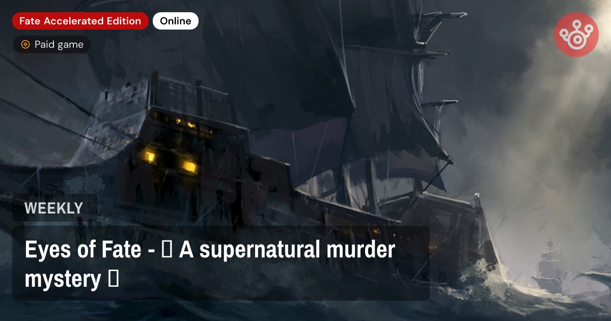 Eyes of Fate - 🔪 A supernatural murder mystery ✨