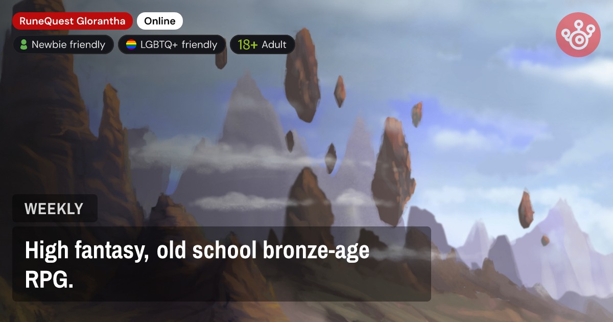 High fantasy, old school bronze-age RPG.