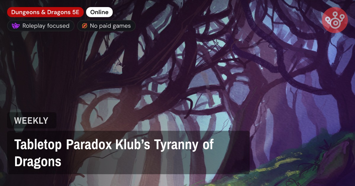 Tabletop Paradox Klub’s Tyranny of Dragons