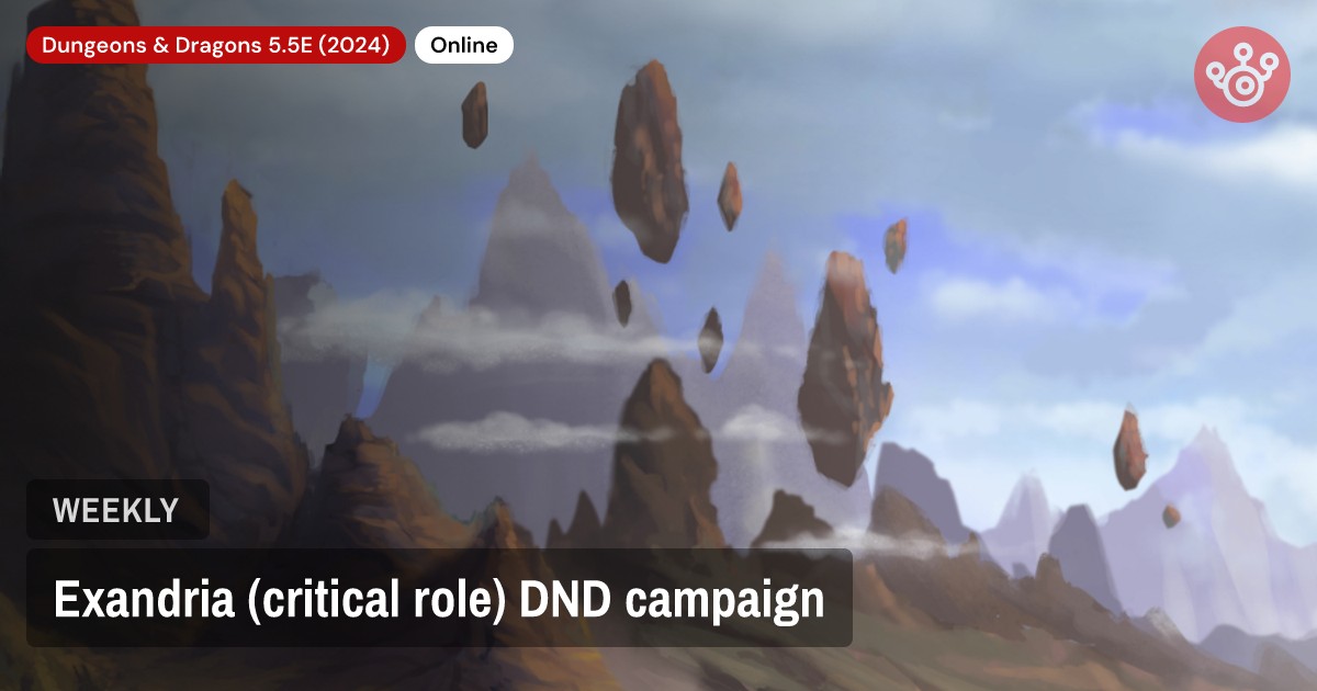 Exandria (critical role) DND campaign