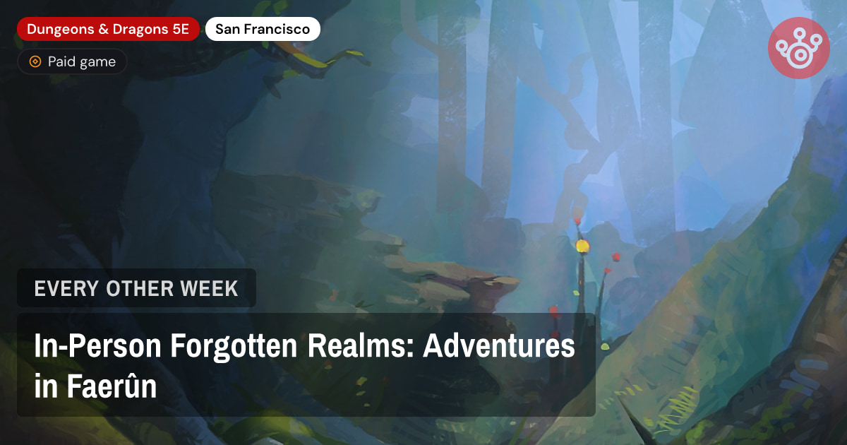 In-Person Forgotten Realms: Adventures in Faerûn