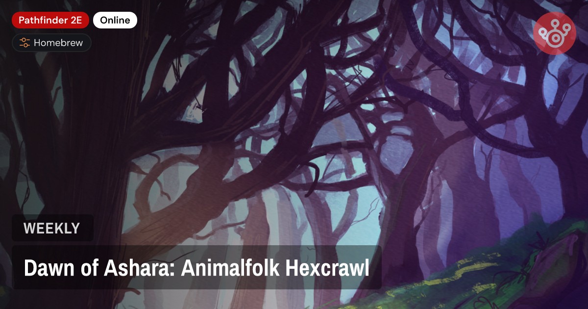 Dawn of Ashara: Animalfolk Hexcrawl